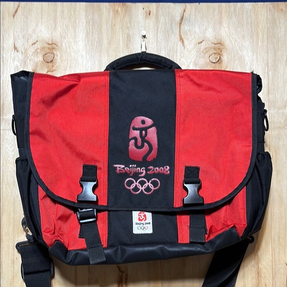 Beijing 2008 Red and Black Messenger Bag - Picture 1 of 5